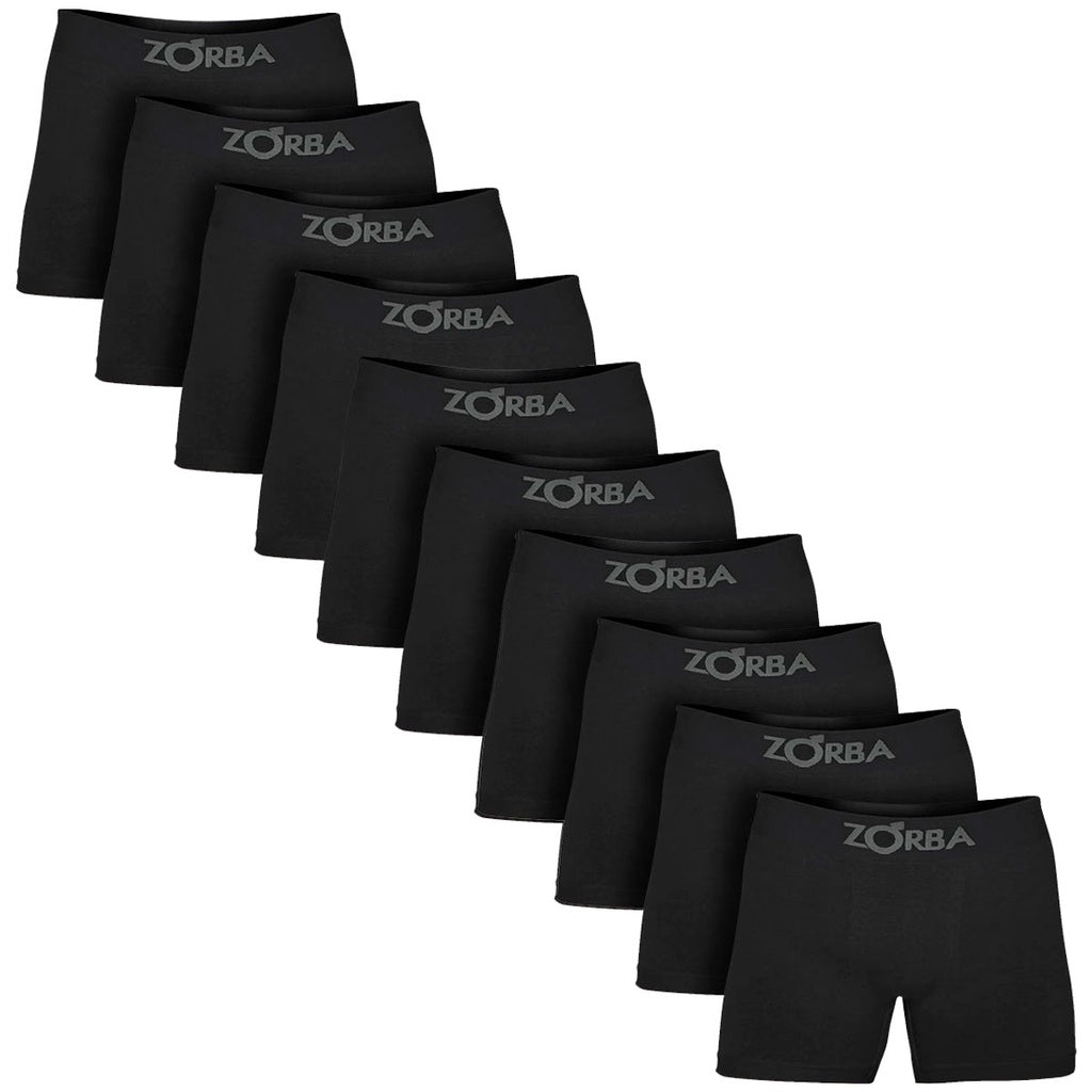 Kit 10 Cuecas Boxer Zorba de Algodão Sem Costura Original